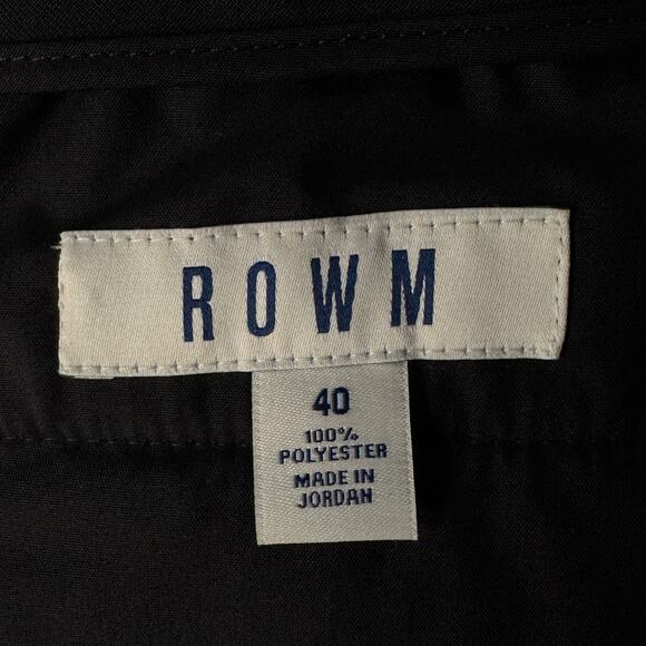 R.O.W.N. SZ 40 Mens Shorts Wicking Pockets Zip-Fly Stretch Easy Care Black New - Picture 6 of 8